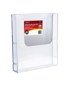 Deflecto Brochure Holder Wall Mount Linking A4 (Min Order Qty 6)