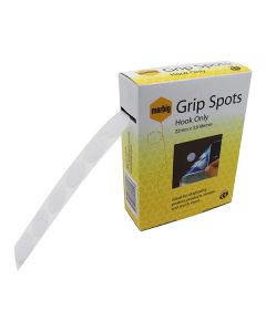 Marbig Grip Spots HOOK ONLY 22mm x 3.6m Approx. 156 Spots (Min Ord Qty 10) *** Special Order Item ***