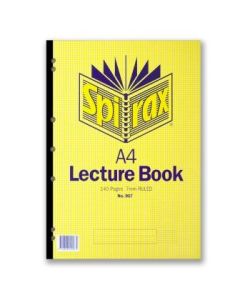 Spirax 907 Lecture Book A4 140pg (Min Order Qty 5)