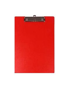 Marbig Foolscap PP Clipboard Red (Min Order Qty 2)