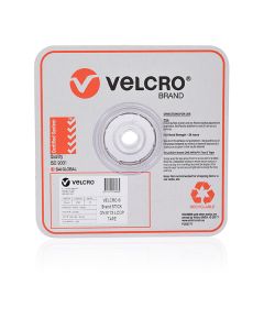 Velcro Stick on Strip LOOP ONLY 25mm x 25m White BULK Roll (Min Ord Qty 1) *** Special Order Item ***