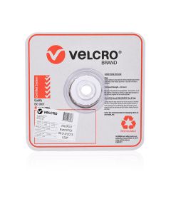 Velcro Stick on Spots LOOP ONLY White 22mm 900 spots BULK (Min Ord Qty 1) *** Special Order Item ***