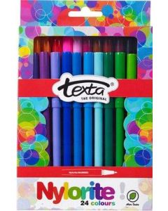 Texta Nylorite Colouring Markers Pack 24 (Min Ord Qty 2)