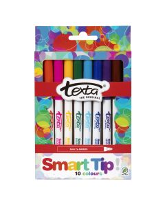 Texta Smarttip Colouring Marker Pack of 10 (Min Ord Qty 2)