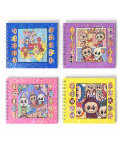 A set of Labubu Spiral bound Colouring Books Assorted x4