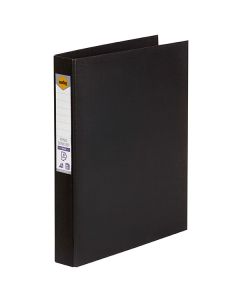 Marbig A4 PE 4D Ring Binder 25mm Black (Min Order Qty 2)