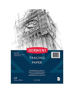 Derwent A4 Tracing Paper Pad 90-95gsm 50 Sheets (Order in Multiples Of 5) ***Special Order Item***