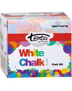 Texta Chalk White Box of 100 (Min Order Qty 2) 