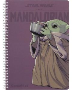 Star Wars The Mandalorian Colourhide A5 120 Page Notebook - Grogu (Min Order Qty: 2)