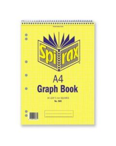 Spirax 585 Graph Book A4 5mm 30 leaf (Min Ord Qty 5)