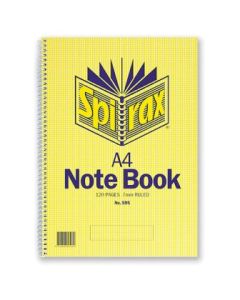 Spirax 595 Notebook A4 120 Page Side Opening (Min Ord Qty 5)