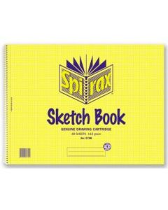 Spirax 579B Sketch Book 272x360mm 48 Leaf 96 Page (MOQ 1)