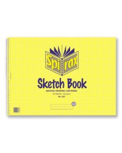 Spirax 533 Sketch Book A3 297x420mm 20 Leaf 40 Page (Min Order Qty 2) 