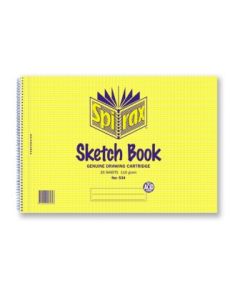Spirax 534 Sketch Book a4 212x297mm 20 Leaf 40 Page (Order in Multiples of 5) 