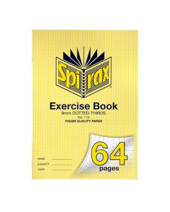 Spirax 115 Exercise Book 64 Page A4 9mm Dotted Thirds (Min Order Qty 2) 