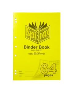 Spirax P120 Binder Book A4 64 page 8mm 70gsm (Min Ord Qty 5)