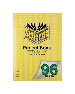 Spirax 146 Project Book A4 96 Page 14mm Dotted Thirds 70gsm (Min Ord Qty 10) ***Special Order Item***