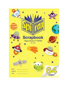 Spirax 156 Scrapbook 64 Page 355x240 70gsm Cardboard Cover (MOQ 1)