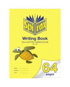 Spirax 163 Project Writing Book 64 page 24mm Dotted Thirds (Min Ord Qty 5)