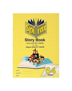 Spirax 168 Story Book 100gsm 18mm Dotted Thirds (Min Ord Qty 10) ***Special Order Item***