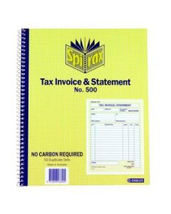 Spirax 500 Tax Invoice &  Statement Book 250X200mm (Min Order Qty 2)