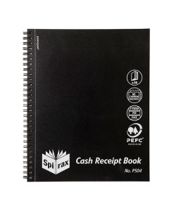 Spirax Cash Receipt Book Quarto P504 (Min Order Qty 5)