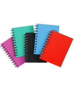 Spirax 510A Hardcover Notebook A6 200 Page Assorted Colours (Min Order Qty 5)