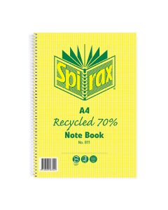 Spirax 811 Recycled Notebook A4 240 page (Min Ord Qty 5)