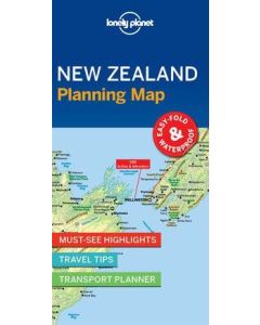 Lonely Planet New Zealand Planning Map (Min Order Qty 1)