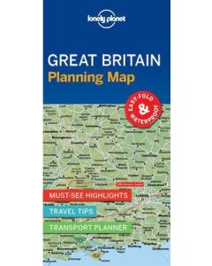 Lonely Planet Great Britain Planning Map (Min Order Qty 1)