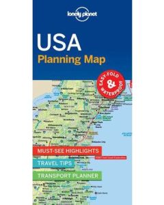Lonely Planet USA Planning Map (Min Order Qty 1)