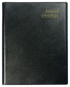 Cumberland Norwich 2024-2025 Financial Year A5 Week to View Diary Black (Order in Multiples of 6 Only) ***Available March 2024*** Special Order Item