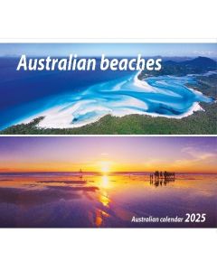 2025 Wall Calendar 240 x 340mm Australian Beaches  (Min Order Qty: 5) 
