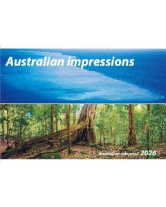 Australian Impressions Compact Panoramic Wall Calendar 240mm x 340mm *Pre-Order Aug/Sept Delivery*