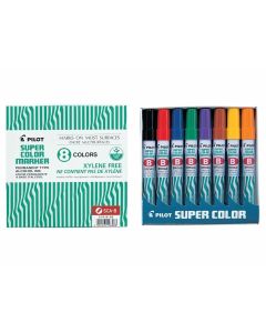 Pilot SCA-B-S8 Assorted Chisel Markers Pk of 8 (Min Ord Qty 1)