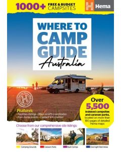 Hema Where to Camp Guide Australia (Min Order Qty 2)
