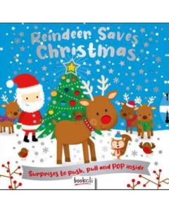 Push, Pull, Pop, Sparkle Book Reindeer Saves Christmas 