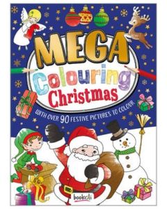 Mega Colouring Christmas Fun - Blue