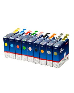 Quikstik Label Dispenser Circles 14mm Orange (Min Order Qty 1)