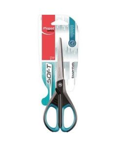 Maped Essentials Soft 17cm Scissors Black (Min Ord Qty 2)