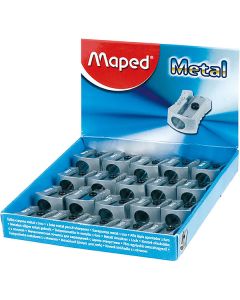Maped Classic Metal Sharpener Single Hole Display of 20 (Min Ord Qty 1)