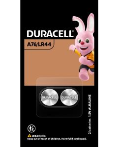 Duracell Button A76/LR44 Battery 2/Card  (Min Order Qty 2)