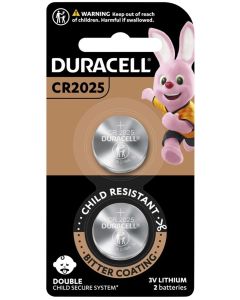 Duracell Coin Cell CR2025 2/Card (Min Order Qty 2)