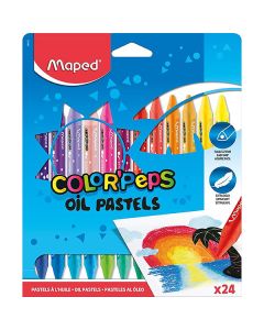 Maped Color Peps Oil Pastel Pack of 24 (Min Ord Qty 2) 