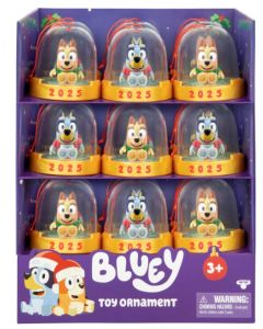 Bluey Christmas Ornaments Assorted CDU of 16