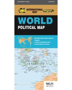 World Physical Map 100 22nd ed (Min Order Qty: 2) 