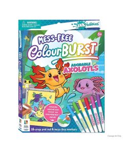 Inkredibles Mess-Free Colourburst Kit Adorable Axolotls (Min Order Qty 2)