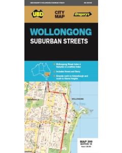 UBD/Gregorys Wollongong Suburbs&streets Map 299 #18 (Min Order Qty 2)