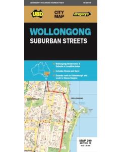 UBD/Gregorys Wollongong Suburbs&streets Map 299 #18 (Min Order Qty 1)