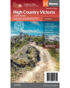 The Victorian High Country - South Western Map (Min Order Qty 1)